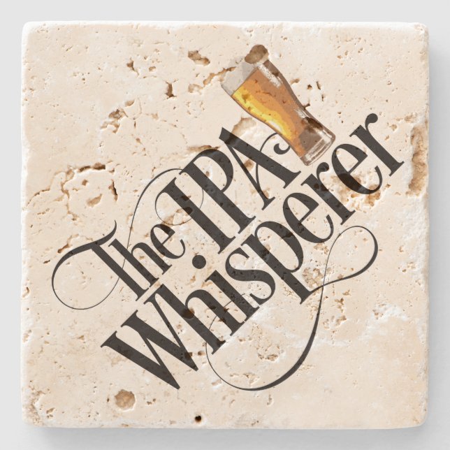 IPA Whisperer Stone Untersetzer (Vorderseite)