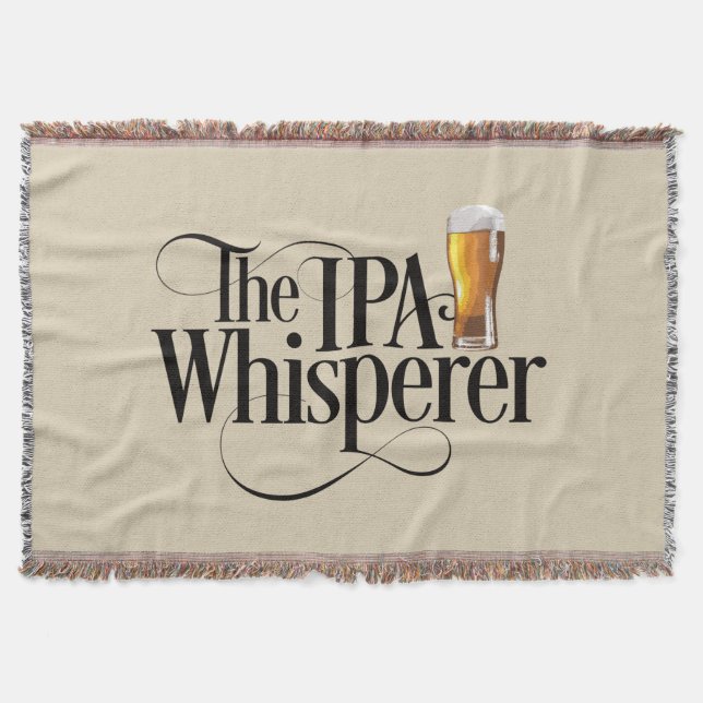 IPA Whisperer Throw Blanket Decke (Vorderseite)
