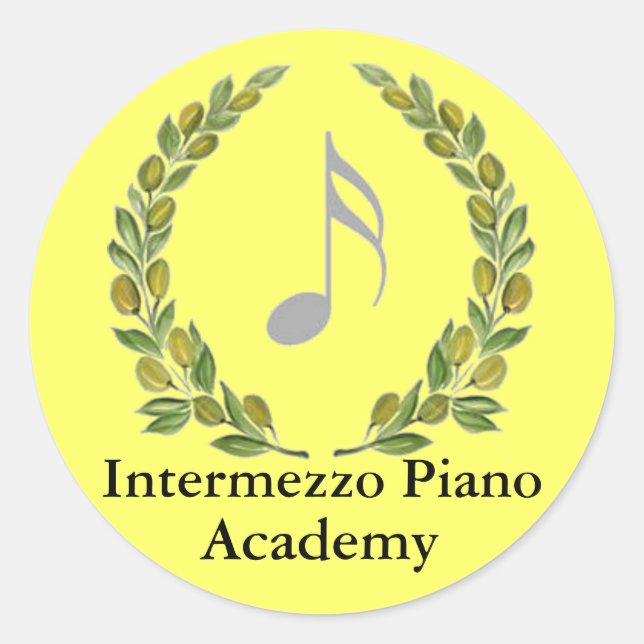 IPAcrestalt, Intermezzo Piano, Akademie Runder Aufkleber (Vorderseite)