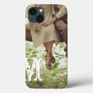 IPAD-Fall für Vintage Romanik Liebe Couple Monogra iPhone 13 Hülle