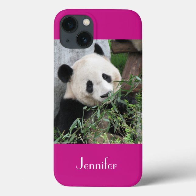 iPad Mini Retina Case Giant Panda Rosa Hintergrund (Rückseite)