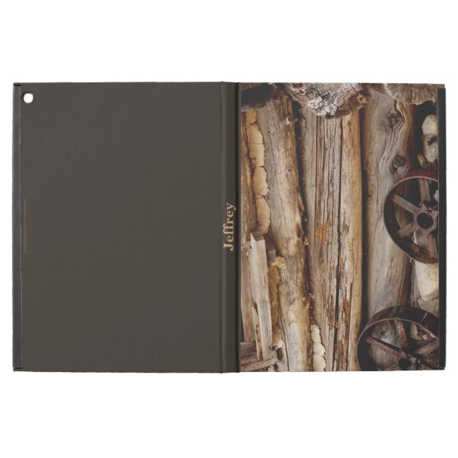 iPad Profall, rostige Lastwagen-Räder, (Vorderseite)