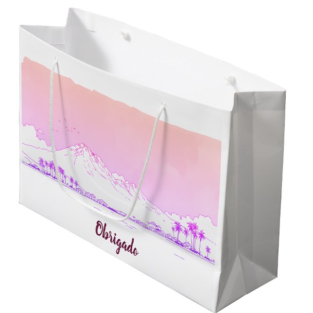 Ipanema Beach Sunset Obrigado Tropical Gift Große Geschenktüte (Von Creator hochgeladen)