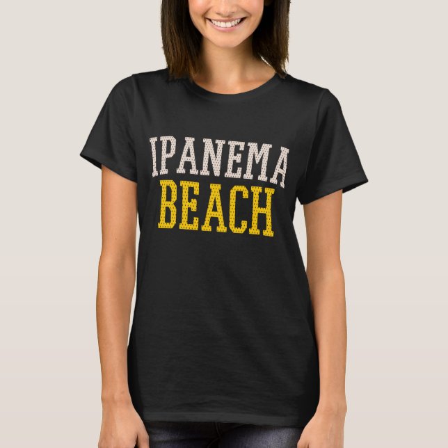 Ipanema Beach Vintage Vielfalt T-Shirt (Vorderseite)