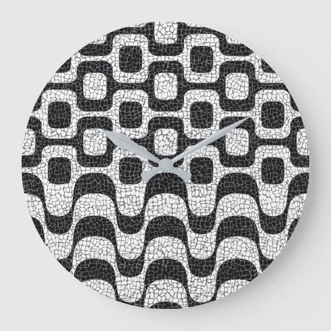 Ipanema / Copacabana Boardwalk Große Wanduhr (Vorderseite)