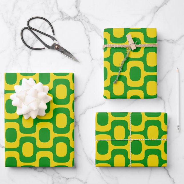 Ipanema-Gehtmuster, Strandmuster, Brasilien Geschenkpapier Set (Vorderseite)