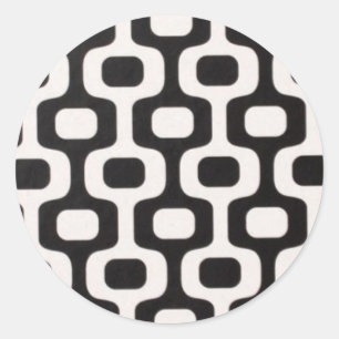 Ipanema Leblon Bürgersteig Rio Brasil Runder Aufkleber