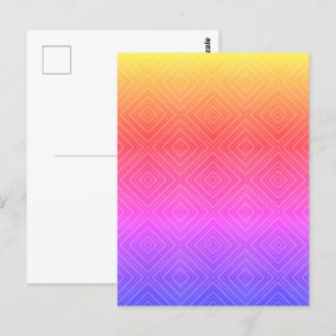 Ipanema Regenbogen Hypnotic Diamant Moderne Pop Ar Postkarte