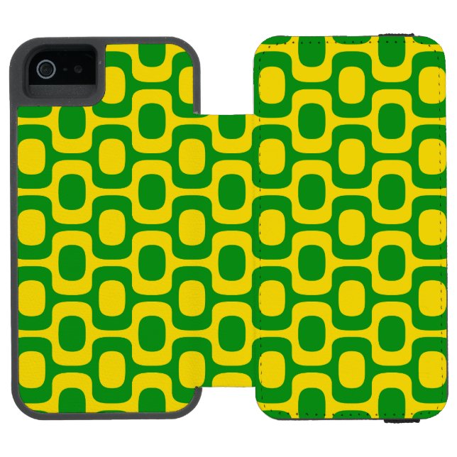 Ipanema Sidewalk Pattern, Beach Pattern, Brasilien Incipio iPhone Geldbeutel-Hülle (Folio Geöffnet)