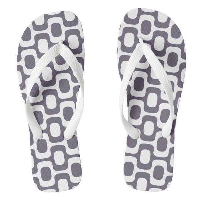 Ipanema Sidewalk Pattern, Beach Pattern, Brazil Flip Flops (Fußbett)