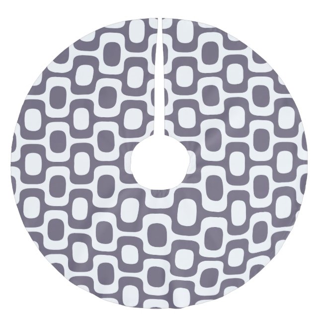 Ipanema Sidewalk Pattern, Beach Pattern, Brazil Polyester Weihnachtsbaumdecke (Vorderseite)