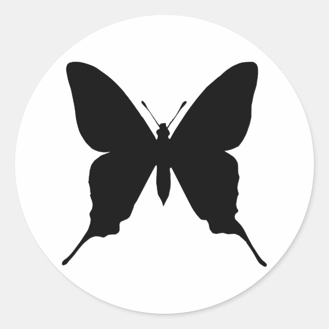 Iphiclides podalirius runder aufkleber (Vorderseite)