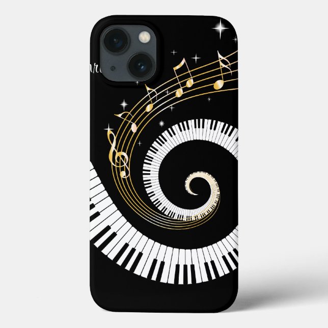 Iphon für individuell anpassbare Piano Keys und Go Case-Mate iPhone Hülle (Rückseite)