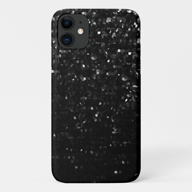 iPhone 11 Case Black Crystal Bling Strass (Rückseite)