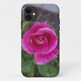 iPhone 11 coque avec fleur rose