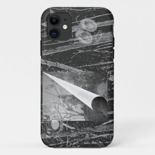 iPhone 11 Courbe de page noire avec Coque d'yeux-Coque