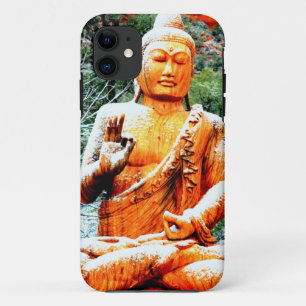 iPhone 11 Méditer le coque de Bouddha de neige