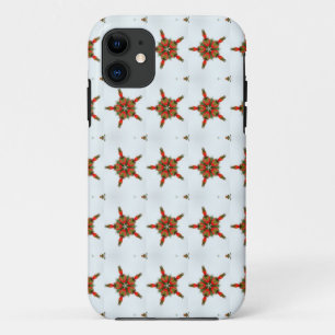 iPhone 11 motif coque des coeurs de fraise