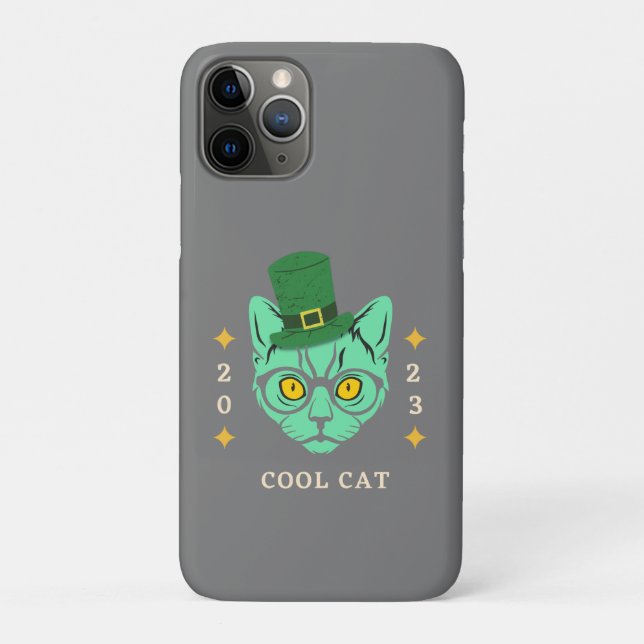 iPhone 11 Pro Hüllen Cool Katze (Rückseite)
