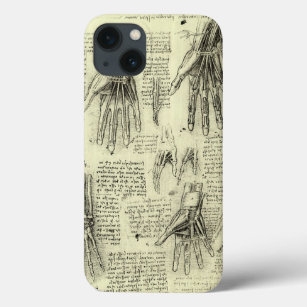 iPhone 13 Case L'anatomie de la main humaine de Léonard de Vinci