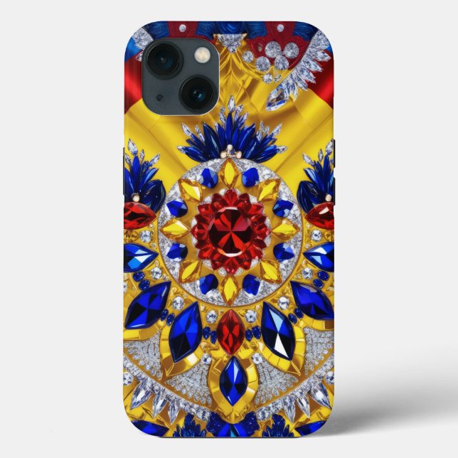 iPhone 13 Case-Mate mit rumänischen Farben Hülle (Rückseite)