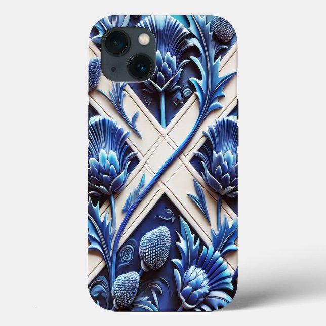 iPhone 13 Case-Mate mit schottischem Thistles-Desi Case-Mate iPhone Hülle (Rückseite)