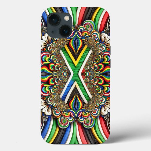 iPhone 13 Case-Mate mit südafrikanischen Farben Hülle (Rückseite)