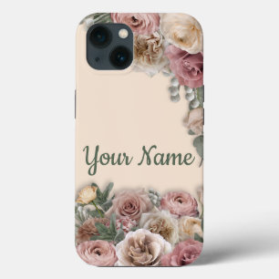 iPhone 13 Case Viktorianisch Style Cream