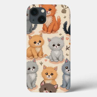 iPhone 13 Coque Cute kitten motif