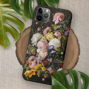 iPhone 13 Pro Max Case Fleurs baroques colorées et chic Peinture à vie
