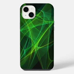 iphone 14 abstrakt schwarze grüne Hüllen plus Hülle