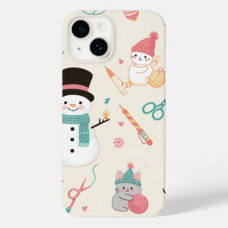 iPhone 14 Hüllen-Cat Schneemann Case-Mate iPhone 14 Hülle