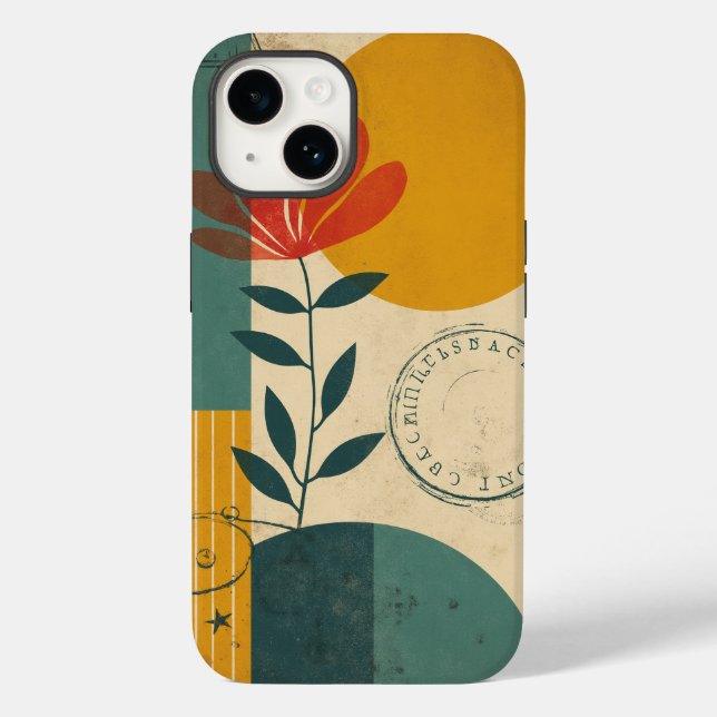 iPhone 14 Hüllen (ModernVintageFusion) (Rückseite)