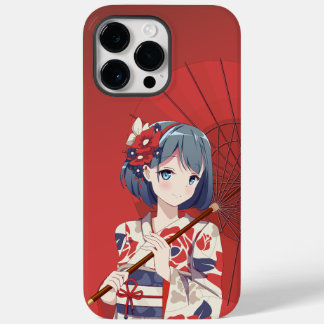 iPhone 14 Pro Max Red Anime Coque couverture pour 