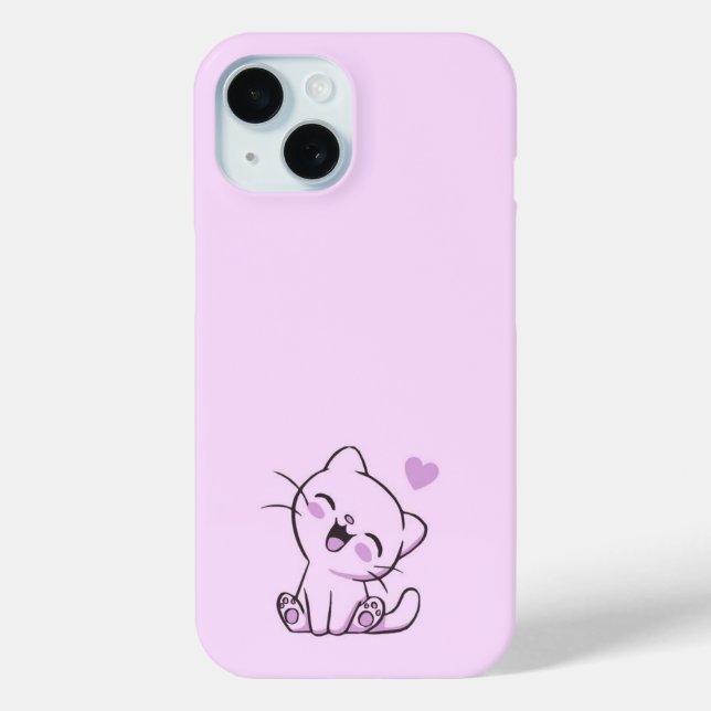 iPhone 15 Fall Hallo Kitty Thema Case-Mate iPhone Hülle (Rückseite)