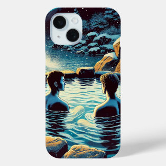 iPhone 15 Fall - Junge Männer in Onsen Case-Mate iPhone Hülle