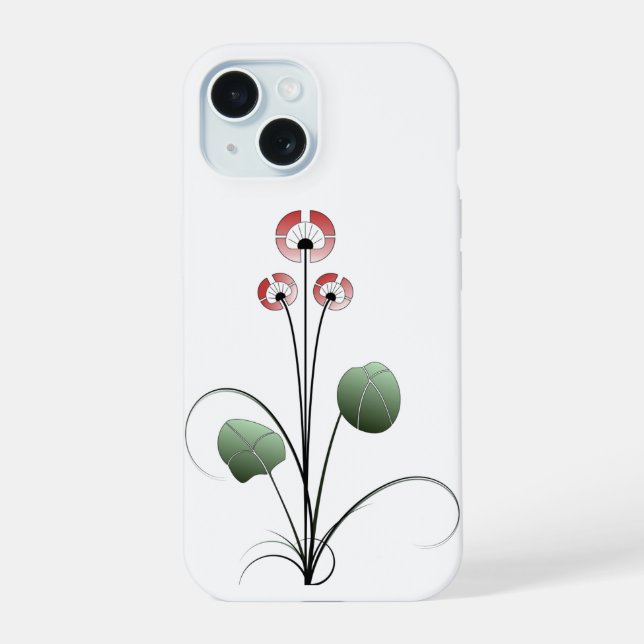 Iphone 15 ikebana hülle (Rückseite)