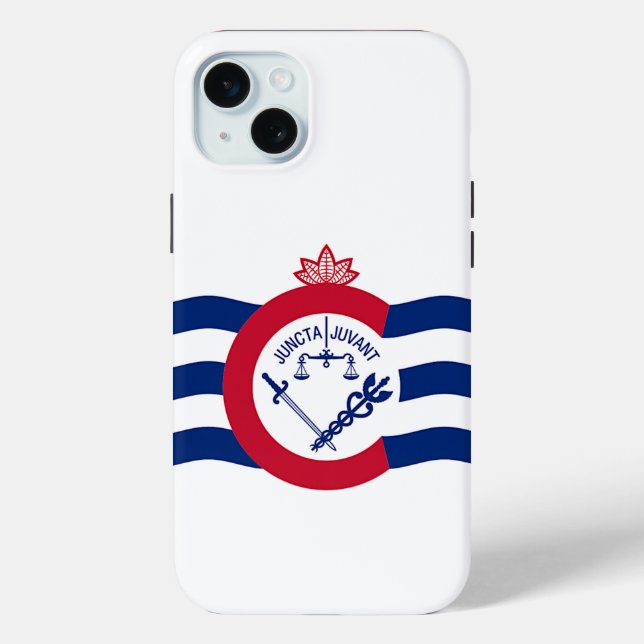 iPhone 15 Plus Case-Mate, Cincinnati-Flagge Case-Mate iPhone Hülle (Rückseite)