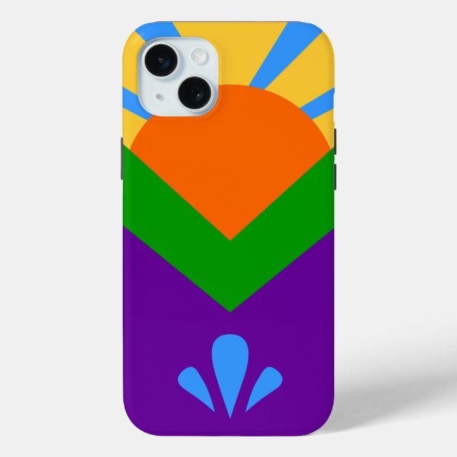 iPhone 15 Plus Case-Mate, Flag Manitou Springs Case-Mate iPhone Hülle (Rückseite)