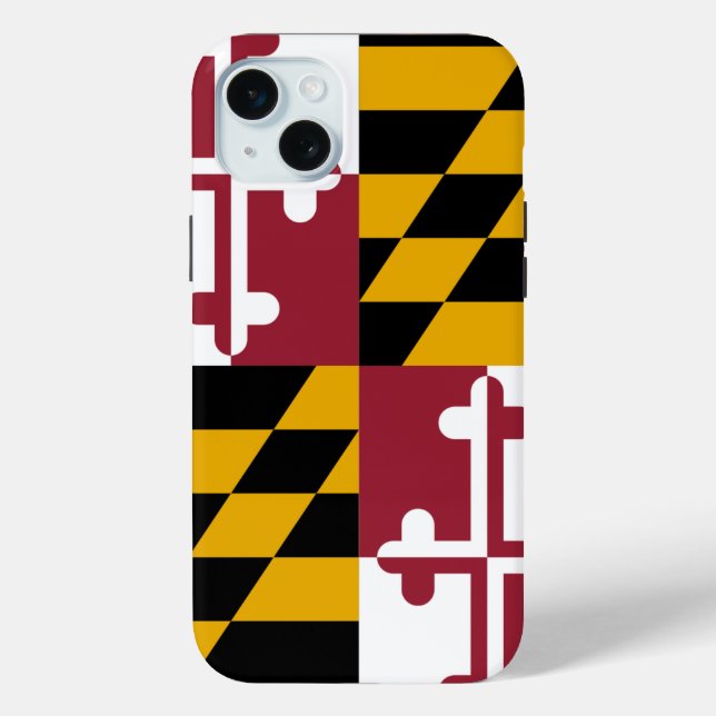 iPhone 15 Plus Case-Mate, Maryland-Flagge Case-Mate iPhone Hülle (Rückseite)