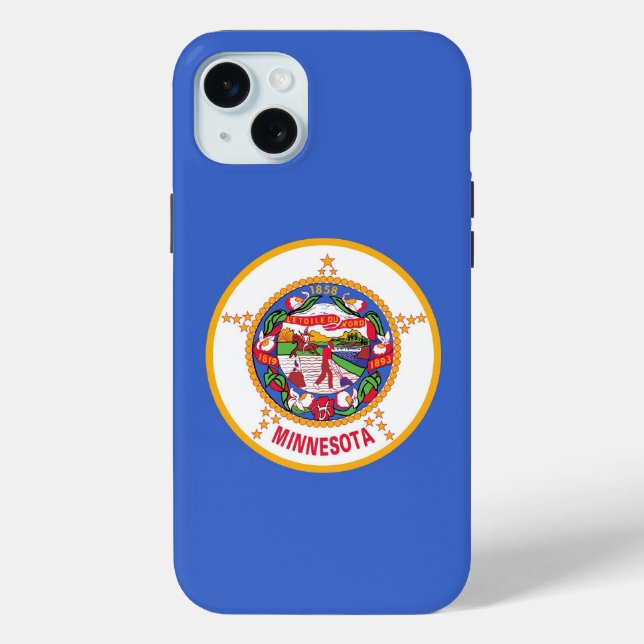 iPhone 15 Plus Case-Mate, Minnesota-Flagge Case-Mate iPhone Hülle (Rückseite)