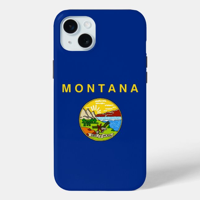 iPhone 15 Plus Case-Mate, Montana-Flagge Case-Mate iPhone Hülle (Rückseite)
