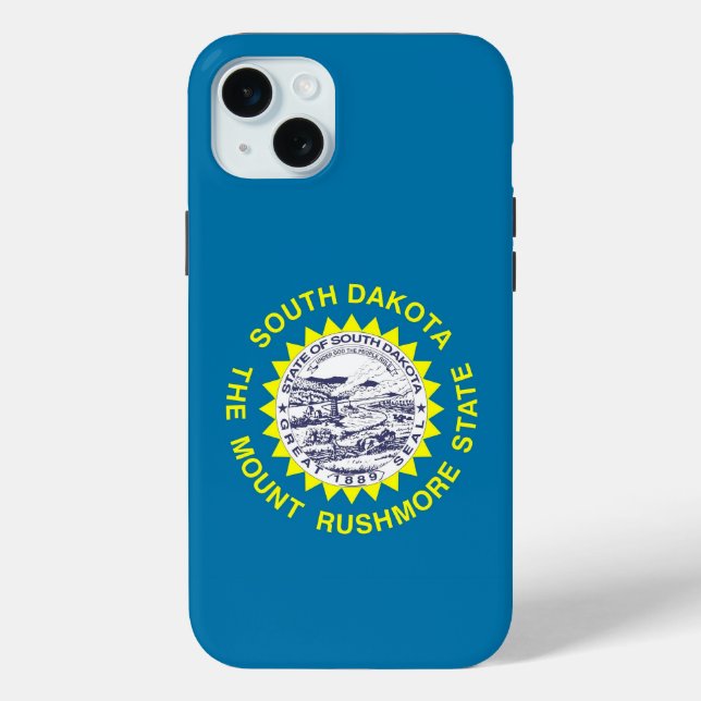 iPhone 15 Plus Case-Mate, South Dakota flag Case-Mate iPhone Hülle (Rückseite)