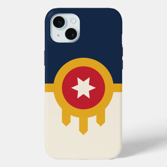 iPhone 15 Plus Case-Mate, Tulsa-Flagge Case-Mate iPhone Hülle (Rückseite)