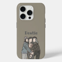 Iphone 15 pro Case Geschenk für Bestie