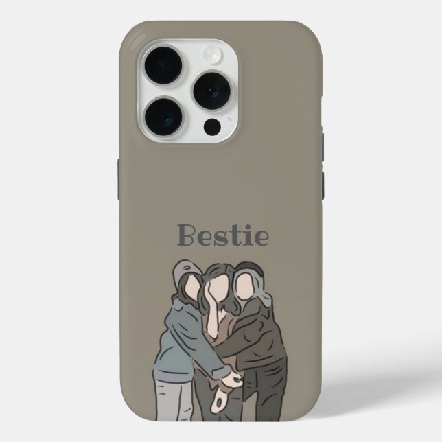 Iphone 15 pro Case Geschenk für Bestie (Rückseite)