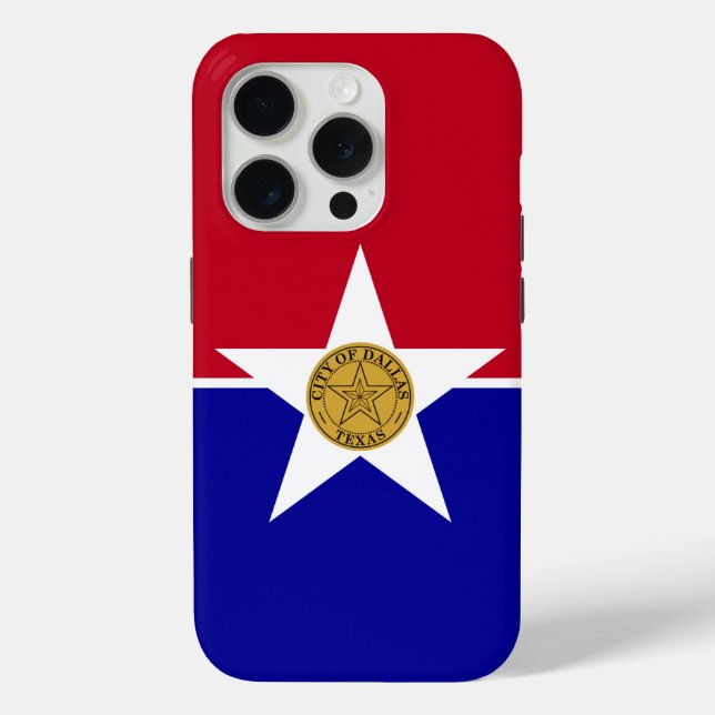 iPhone 15 Pro Case-Mate, Dallas-Flagge Case-Mate iPhone Hülle (Rückseite)