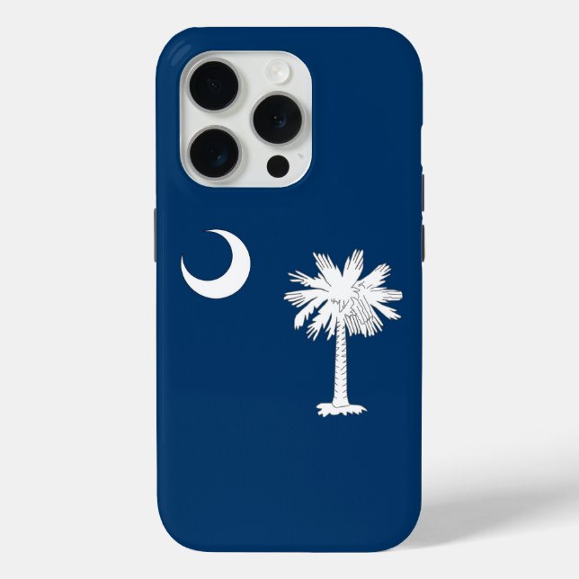 iPhone 15 Pro Case-Mate, South Carolina flag Case-Mate iPhone Hülle (Rückseite)