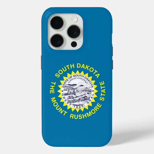 iPhone 15 Pro Case-Mate, South Dakota flag Case-Mate iPhone Hülle (Rückseite)
