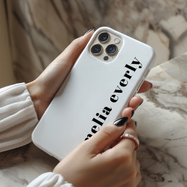 iPhone 15 Pro Coque monochrome minimaliste personnalisé